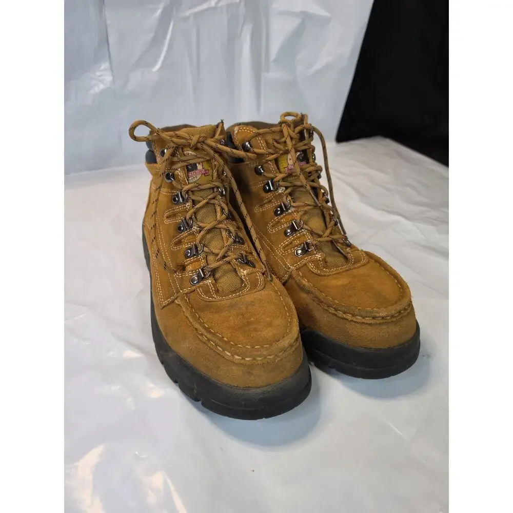 Men's Brahma Work BootsMNBR20CA002 Brown Suede Steel Toe Work Boot Shoe 13M